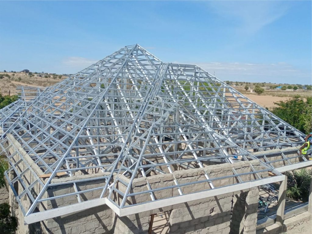 Light Gauge Steel Trusses Installation - Truss Focus Heights Investments